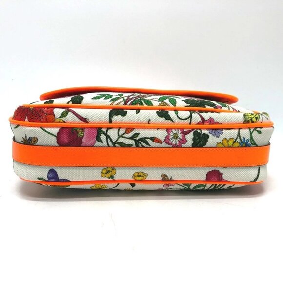 GUCCI 550147 flora Bag Shoulder Bag Canvas/Leather Multicolore/GoldHardware - Picture 7 of 14